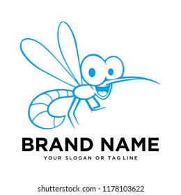 logo design mosquito vector template