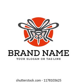 logo design mosquito vector template