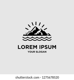 LOGO DESIGN WITH MOUNTAIN