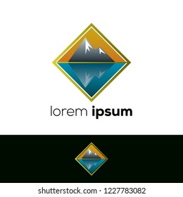 Logo design. Mountain concept icon