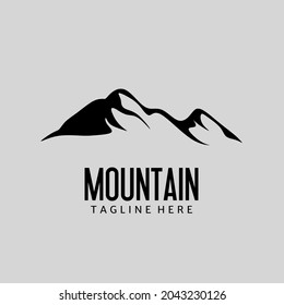 Logo design of mountaineering scenery 