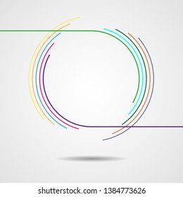Logo Design . Movement Stripes. Vector .