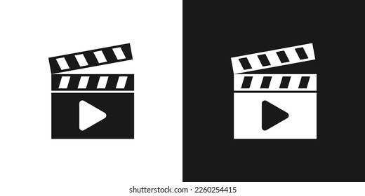 logo design movie film icon vector illustration