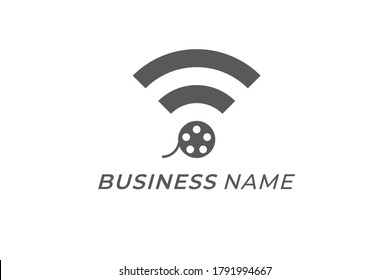 logo design movie and wifi