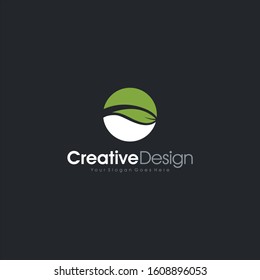 Logo Design Natural Globe Circle abstract Logo Template Design Vector, Emblem, Design Concept, Creative Symbol design vector element for identity, logotype or icon