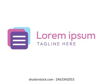 Logo-Design von Notizen in professioneller Farbe mit austauschbarer Typografie auf der Seite, eps-Vektorgrafik. Moderne Noten Logo Form Design im minimalistischen Stil