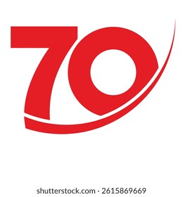 Logo design for numbers and celebrations