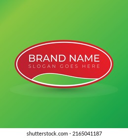Logo Design For Nuts - Framed Concept - Illustration Design. Vector EPS 10.