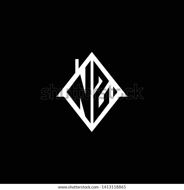 Logo Design Nz Zn Vector Construction Stock Vector Royalty Free 1413118865