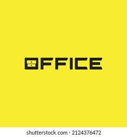 Logo Design For Office Furniture Store. Vector