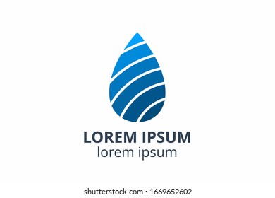 logo design of oil template with lubricant in creative shape vector illustration. can used in ecological corporate, medical, chemical, food and oil design company.