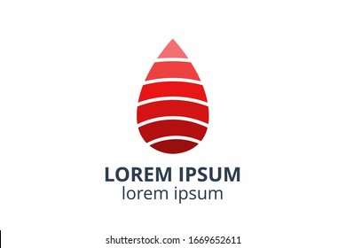 logo design of oil template with lubricant in creative shape vector illustration. can used in ecological corporate, medical, chemical, food and oil design company.