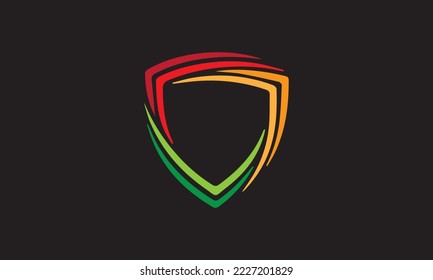 logo design on black background