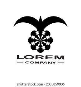 Diseño de logotipo en fondo blanco y negro. Diseño de logotipo tipo marca para el estilo corporativo.