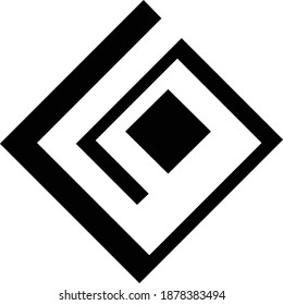 diseño de logotipo sobre el tema del número diez en negro