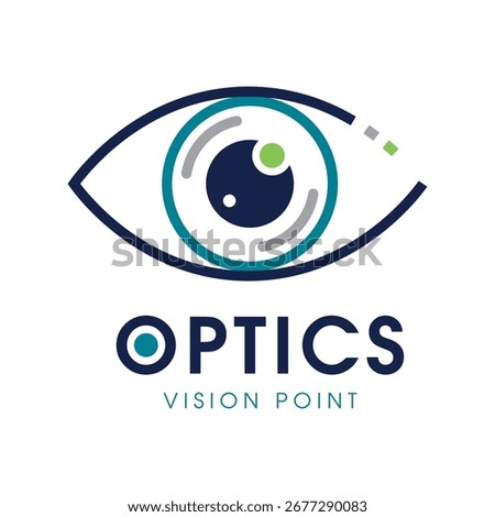 A logo design for optics