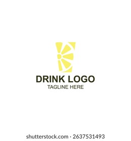 logo design for orange juice or product with creative vector illustration