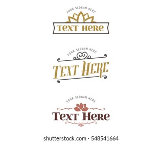 Logo design with ornaments