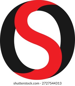 Design do logotipo SO. Design do logotipo do SO. Design de logotipo criativo