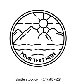 logo design outdoor theme with editable text