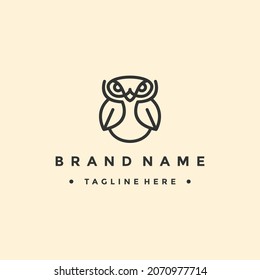 logo design owl leaf, head,nature, symbol vector. for animal 