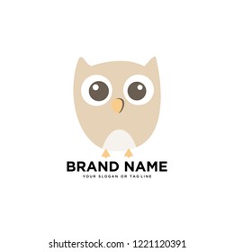 logo design owl vector template