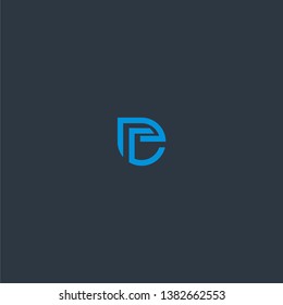 logo design of P D abstract