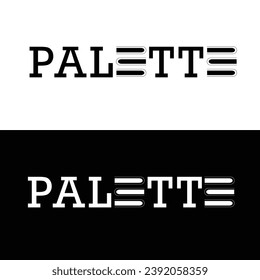Logo Design, Palette Logo Design Template