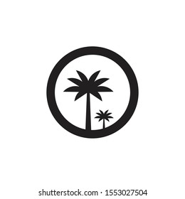 Logo Design with Palm Tree illustration