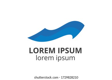 logo design of paper template in creative shape isolate vector illustration. use for any business like publishing office, book store, digital corporate, library, education company, school, college,