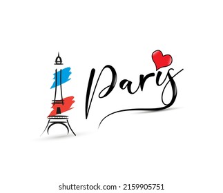 Logo design with "Paris" text