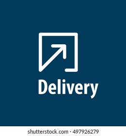 logo design pattern of delivery. Vector illustration