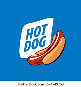logo design pattern hot dog. Vector illustration of icon