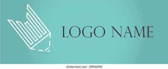 Logo design, pencil  - vector icon