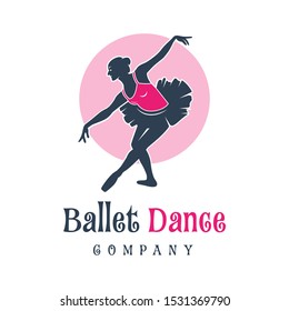 logo design of person dancing ballet