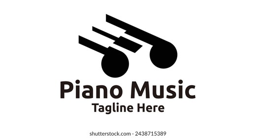 logo design for piano music notes, instruments, logo design templates, symbols, creative ideas.