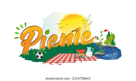 Logo design with "picnic" text