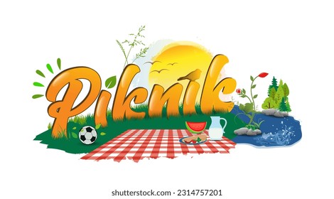 Logo-Design mit "Piknik"-Text