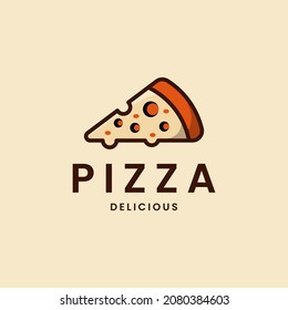 logo design pizzeria. symbol vector Italian pizza restaurant.
