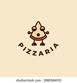 pizzería de diseño de logotipo. símbolo vector restaurante de pizza italiano.
