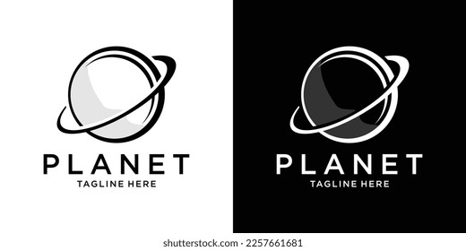 logo design planet modern template