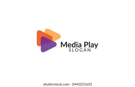 Logo Design Play button media, modern icon