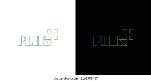 Logo design plus modern and sophisticated