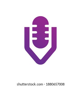 logo design of podcast. Suitable for your business, company, etc. a unique, exclusive, elegant, professional, clean, simple, modern logo. It would be perfect for your company.