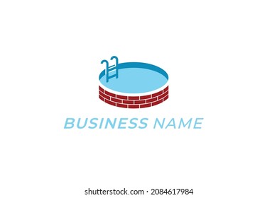 logo design pool and circle