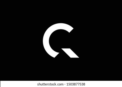 Logo design of PR in vector for construction, home, real estate, building, property. Minimal awesome trendy professional logo design template on black background.