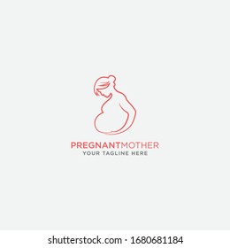 Logo Design for Pregnant Women. - Vector