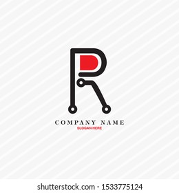 Logo Design R Letter. Eps 10