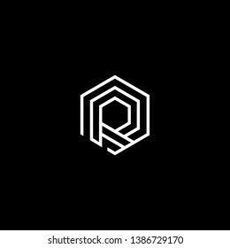 Logo design of R RR RRR in vector for construction, home, real estate, building, property. Minimal awesome trendy professional logo design template on black background.