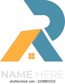 Logo design of R V PV RV in vector for construction, home, real estate, building, and property. Minimal awesome trendy professional logo design template on black background.